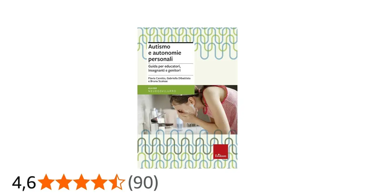 Copertina libro "Autismo e autonomie personali", guida per educatori, insegnanti e genitori. Immagine di una bambina che si lava il viso.