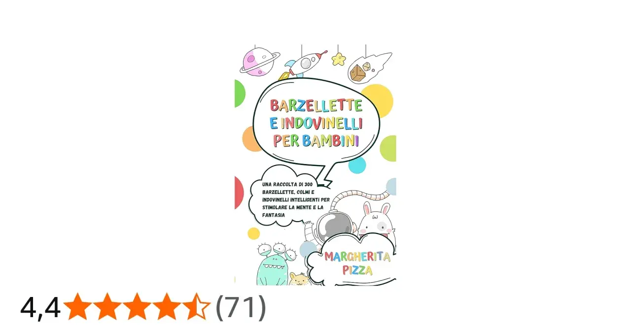 Barzellette e indovinelli per bambini: una raccolta colorata con simpatici personaggi, razzi e pianeti. Stimola la mente e la fantasia!
