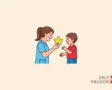 Una terapista premia un bambino con una stella, un esempio di come le prassie, il significato di apprendimento motorio, si manifestano nel gioco.