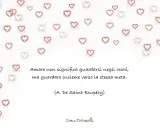 Cuori rossi e bianchi circondano una citazione sull'amore e l'amicizia, perfetta per frasi amicizia bambini.