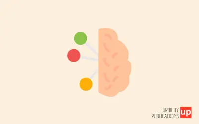 Cervello stilizzato con tre cerchi colorati collegati, simbolo di disprassia motoria e difficoltà di coordinazione.