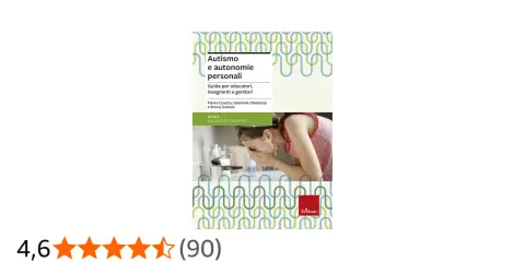 Copertina libro "Autismo e autonomie personali", guida per educatori, insegnanti e genitori. Immagine di una bambina che si lava il viso.