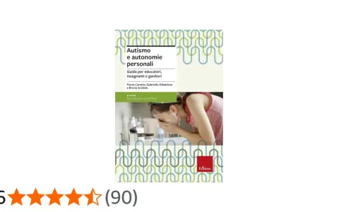 Copertina libro "Autismo e autonomie personali", guida per educatori, insegnanti e genitori. Immagine di una bambina che si lava il viso.