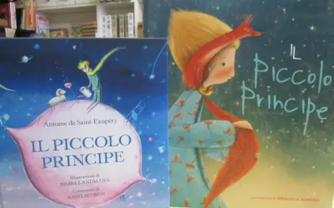 Copertine de "Il Piccolo Principe" di Saint-Exupéry. Una mostra di illustrazioni che raccontano la storia del piccolo principe.