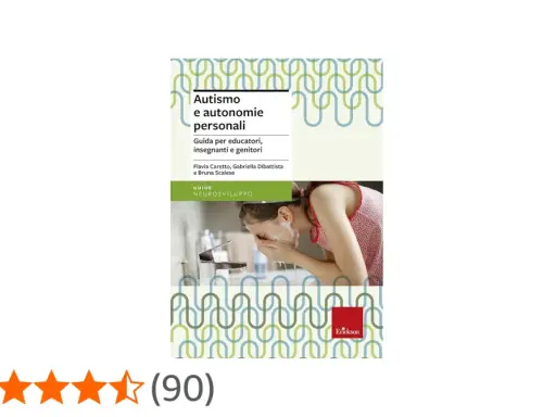 Copertina libro "Autismo e autonomie personali", guida per educatori, insegnanti e genitori. Immagine di una bambina che si lava il viso.