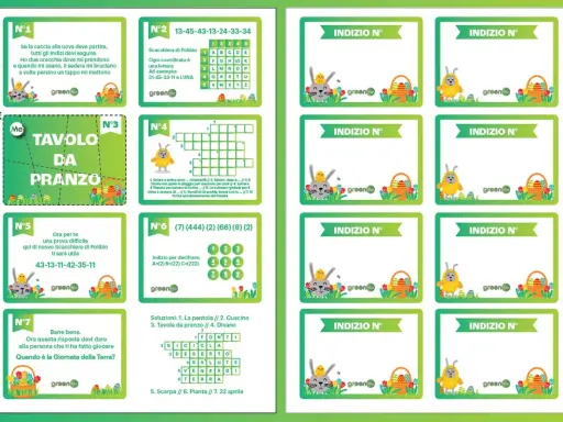 Indizi per la caccia al tesoro pasquale: enigmi, cruciverba e codici per divertirsi in famiglia.