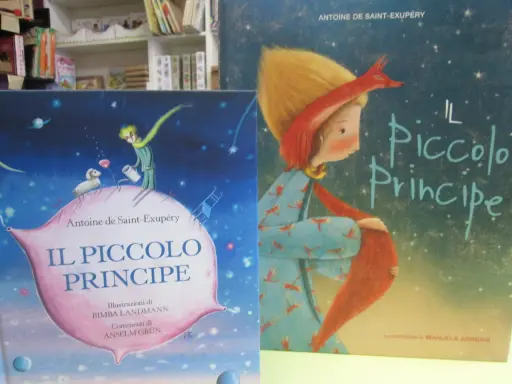 Copertine de "Il Piccolo Principe" di Saint-Exupéry. Una mostra di illustrazioni che raccontano la storia del piccolo principe.