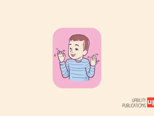 Bambino con autismo che fa stimming, muovendo le mani con gioia.