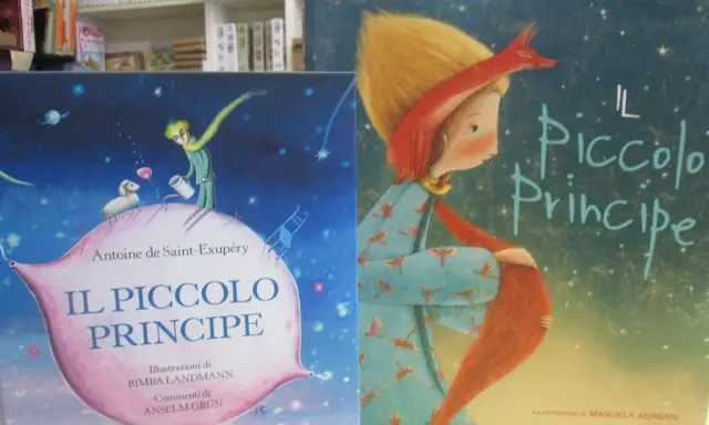 Copertine de "Il Piccolo Principe" di Saint-Exupéry. Una mostra di illustrazioni che raccontano la storia del piccolo principe.
