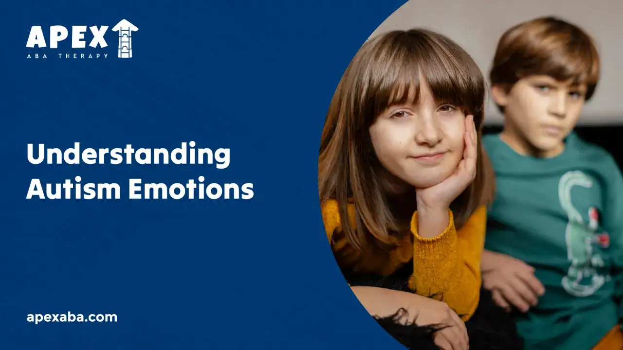 Bambina e bambino, un'immagine che esplora le emozioni autismo. Apex ABA Therapy.